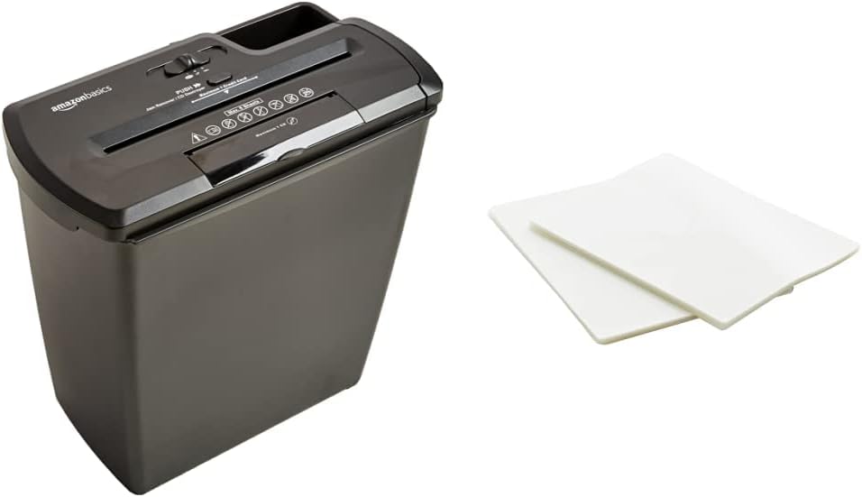 Amazon Basics Strip-Cut Paper Shredder