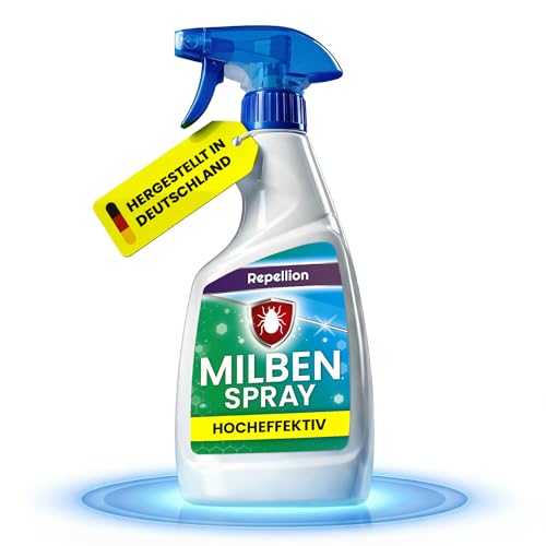Repellion ® Anti Milben Spray (500 ml) für Haushalt & Textilien – Milbenspray zur Umgebungsanwendung – Milbenabwehr für Matratzen, Polster, Teppiche & Wohnräume