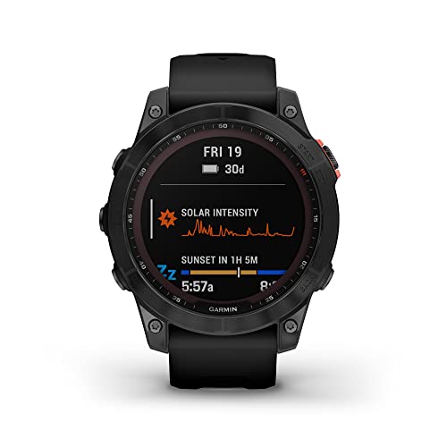 Garmin Fenix 7 Solar Edition, Rugged Gps Adventure Smartwatch And Signature Series Charging Bundle #TOP2