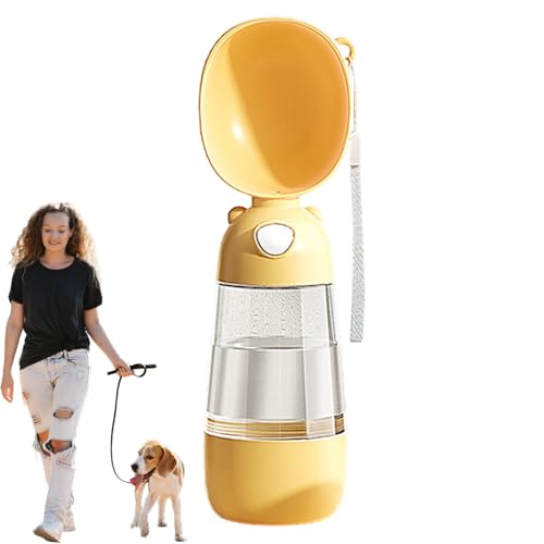 犬用ポータブルウォーターボトル、ペット用ウォーターボトル - 大容量漏れ防止ウォーターボトル,人間工学に基づいた小型大型中型犬用ウォーターディスペンサー、食品グレードの散歩用ウォーターボトル