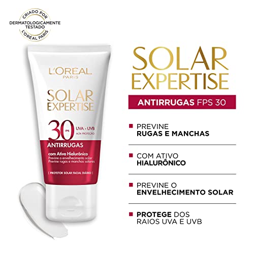 L'Oréal Paris Solar Expertise Antirrugas FPS30 - Protetor Solar Facial 40g