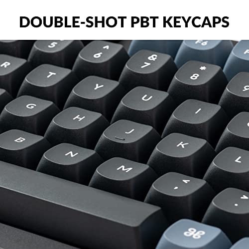 Image of Keychron V5 Wired Custom Mechanical Keyboard Knob Version, 96% Layout QMK /VIA Programmable with Hot-swappable Keychron K Pro Blue Switch Compatible with Mac Windows Linux Black (Non-Transparent)