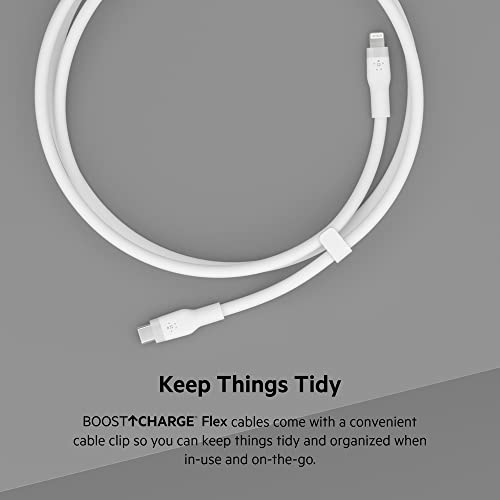 Image of Belkin USB C to Lightning Cable 6.6ft Fast iPhone Charger Cord