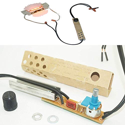 500-Watt Universal Manual Dimmer Replacement Kit - Rotary Dimmer Switch With Knob for Table Lamp Bulbs Light Halogen LED - Full Range - 120VAC