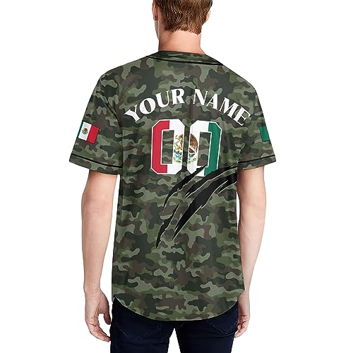 Custom Baseball Jersey, Mexico Jersey, Mexico Baseball Jersey, Baseball Jersey Men, Custom Jersey De Mexico miniatura 6