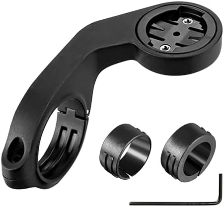 Keenso Soporte De Extensión Para Computadora De Bicicleta – Aleación De Aluminio, Compatible Con Garmin, Bryton Y Wahoo, Incluye Clip Para Luz Y Soporte GoPro