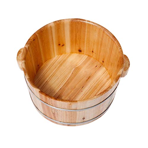 Bañera para spa de pies de madera sólida para pedicura y masaje miniatura 2