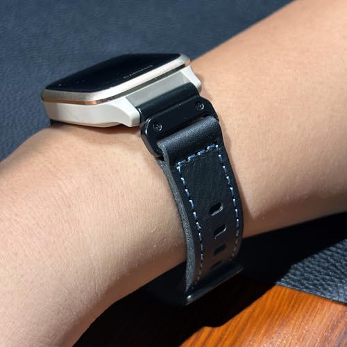 Correa de cuero para reloj compatible con Venu 45mm miniatura 5