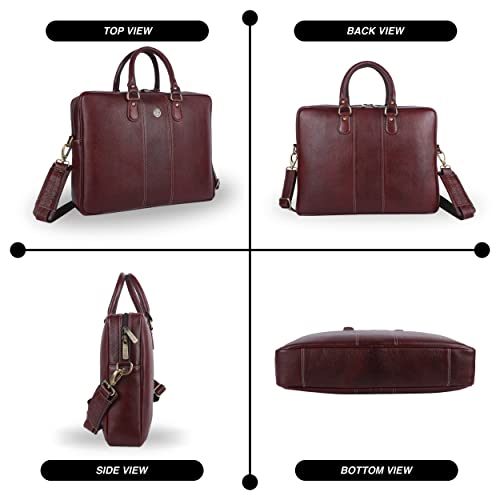 Buy Hammonds Flycatcher Genuine Leather Executive Formal Office Bag Shoulder Laptop Messenger