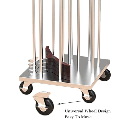 Étagère à cintres en métal à roulettes pour en finir avec le désordre dans le dressing - 3