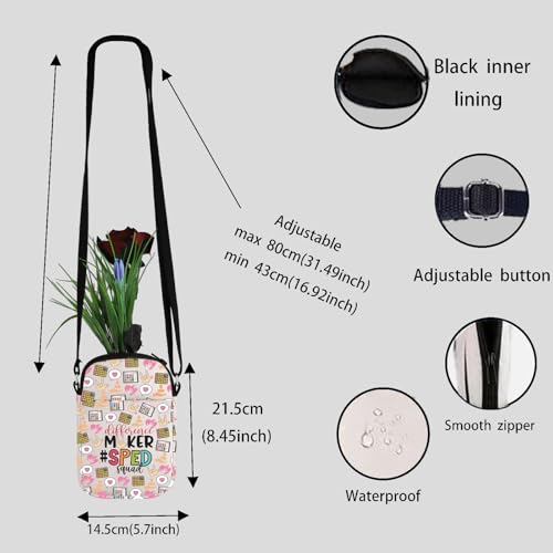 JYTAPP SPED Squad Crossbody Bag Different Maker SPED Teacher Gift Special Education Teacher Autism Teacher Appreciate Gifts3