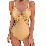 Niedriger Kragen Cutout Kreuz Verstellbar Rückenfrei Bademode Schwimmanzug Schlankheits figurformend Strandmode Damen Crossover Bikini Set Cut Out Gepolsterter Oberteil 2 Teiliger Low Waist Blumen Rückenfrei Bandeau Damen Badekleid Plus Size Geblümt Figurformender Einteiler Badeanzug Swimsuit Gepolstert Bikini Set Neckholder Leopard Bikini Oberteil
