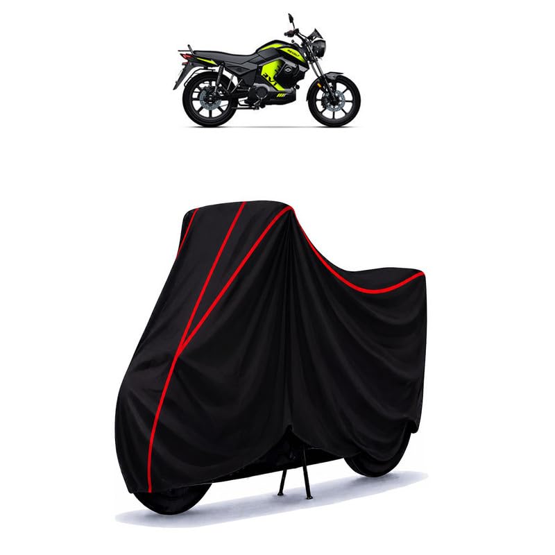 Image of Revolt RV1 Standard Water Resistant Bike Cover for All Motorcycles & Rain | Heavy Duty Taffeta Fabric | UV Protection, Dustproof, Scratchproof | All Weather Two Wheeler Body Cover with Elastic Bottom