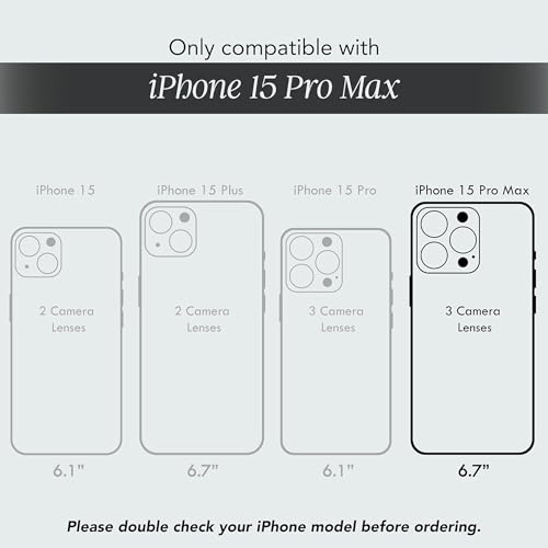 Image of COCOMII Rectangle for iPhone 15 Pro Max Case, Nebula Abalone Shell