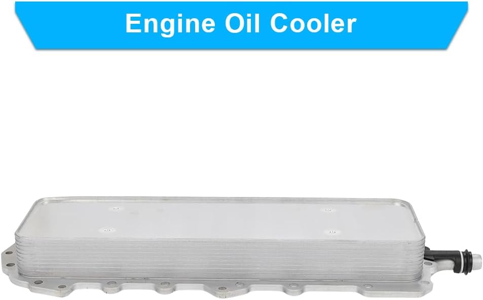 JDMON Engine Oil Cooler Replacement for 2017-2020 Jaguar F-Pace, F-Type, XE, XF, XJ V6 3.0L, Land Rover Discovery, Range Rover Compatible with 90944, 9W836A642AF, LR010754