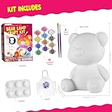 Basteln Mädchen Junge 6 7 8 9 10 Jahre, Bär Lampe Malset- Geschenk Mädchen Junge 6 7 8 10 11 12 Jahre, Bastelset Kinder ab 6 Jahre, Bär Spielzeug, DIY Kreativ Malen Bär Kinder Geschenkideen