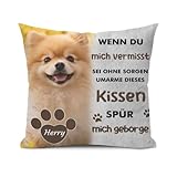 🐶Dog Memorial Pillow: Halten Sie die Erinnerung an Ihren pelzigen Freund mit einem wunderschön angepassten Haustier Foto, die Erfassung ihrer einzigartigen Geist und Präsenz für immer. Perfekt als Hund Gedenkgeschenke, Haustier Verlust Geschenke, Regenbogenbrücke Hund Gedenkgeschenke, Verlust von Hund Sympathie Geschenk.