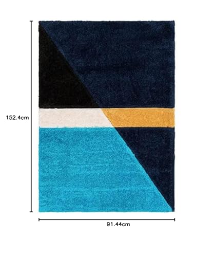 Image of Carpet Mahal Presence Gorgeous Design of Super Soft Shaggy Carpet for Living Room, Bedroom, Hall and Anywhere in Home. [3x5 feet]