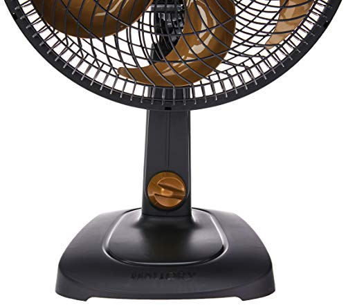 Ventilador de Mesa, TS30, Preto/Dourado, 220v, Mallory