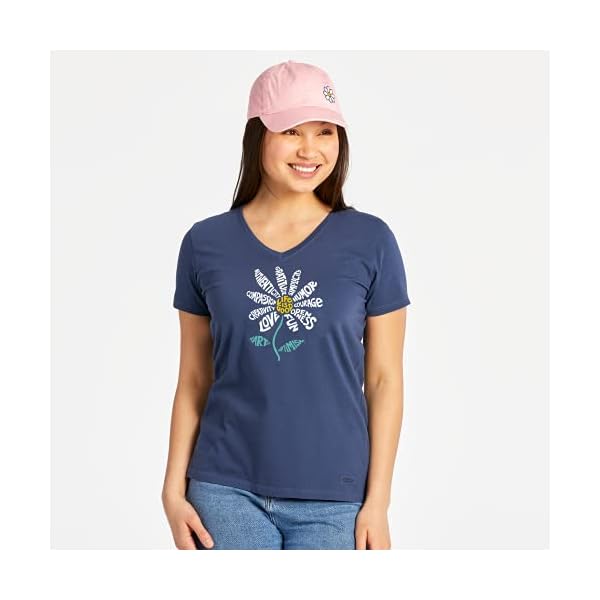 Life Is Good Damen Womens Crusher V-Neck Graphic T-Shirt Hemd – Bild 3