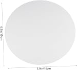 Round Canvas Panels 5.90 in Artist Canvas Boards 6 Pack Painting Board for Oil Acrylic Tempera and Mixed Media Sketching