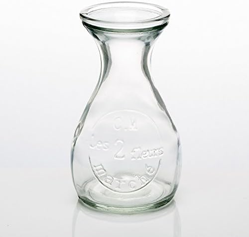 Richland Glass Bud Vase Clear Teardrop Set of 12