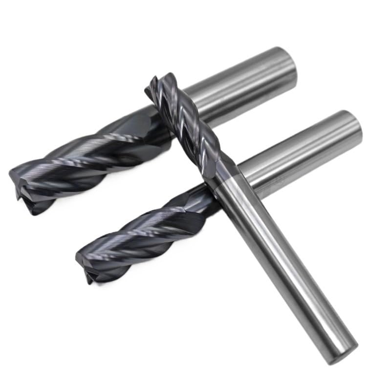 1 pieza de fresa con revestimiento aleación acero carburo, herramienta mecanizado CNC Hr50, kit desbaste esquinas, máquina fresadora(12R1.0x75L)
