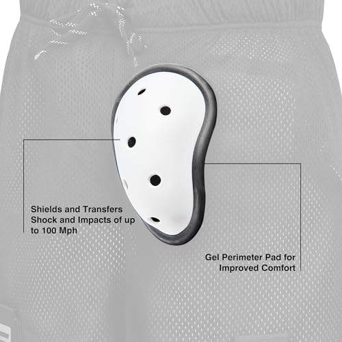 EALER HSM400 Men’s Loose Hockey Shorts Supporter, Core Mesh Jock Hockey Shorts Jock Pants with BioFlex Cup Included3