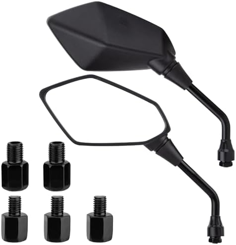 CICMOD Motorcycle Rear View Side Mirrors with M8 M10 Bolts Universal ...