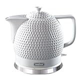 LONGSEED Electric Kettle, 1.2L Ceramic Tea Kettle with embossed design,...
