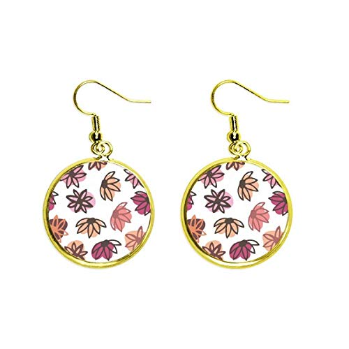 Pendientes de pétalos de plantas dorados perfectos para regalar a mujeres con estilo