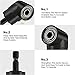 Right Angle Drill 105 Degree Right Angle Screwdriver set Drill Hex Bit Socket Adapter,360°Rotatable 3Pcs 1/4