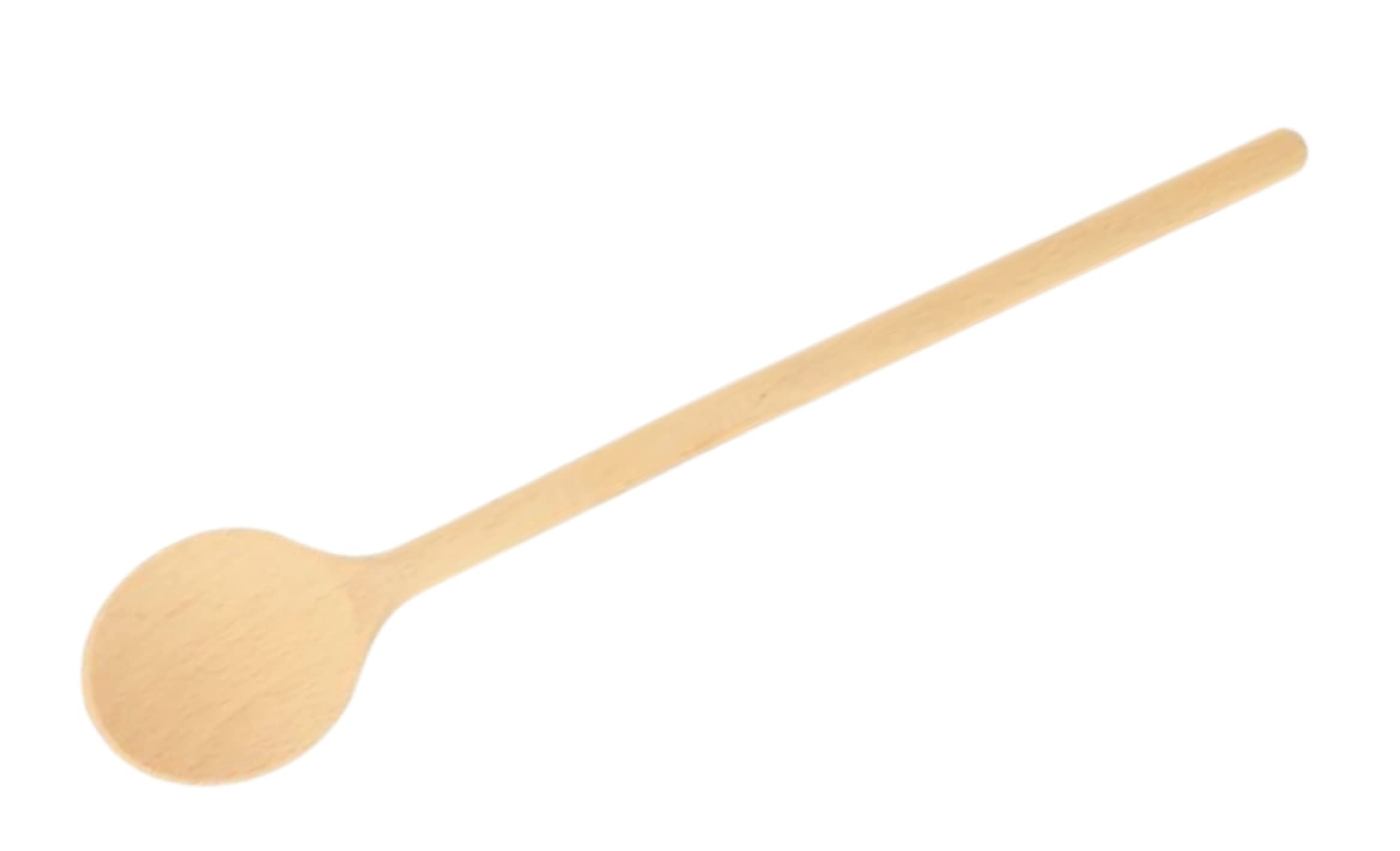teemando® 50 X großer, runder Marken-Kochlöffel aus Holz, 40 cm, Kochlöffel zum Kochen und Backen