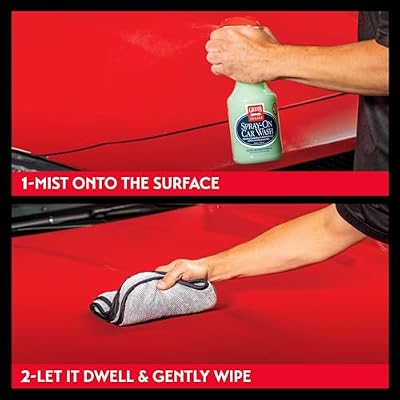 Griot's Garage Spray-On Car Wash for Vehicle Cleaning and Detailing, Rinseless and Waterless, No Hose and Bucket Needed, With Carnauba Wax Protection, 11066, One Gallon