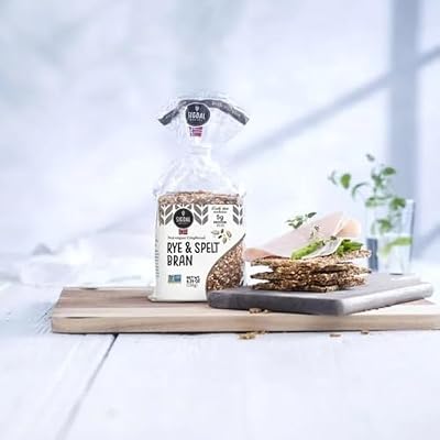 Sigdal Bakeri Rye & Spelt Norwegian Crispbread | All Natural, Non GMO, Vegan, Sugar Free, High Fiber, Low Carbs, High Protein, Wholegrain Snack Crackers With Up To 46% Seeds, 8.29 oz (235g) (Pack of 4)