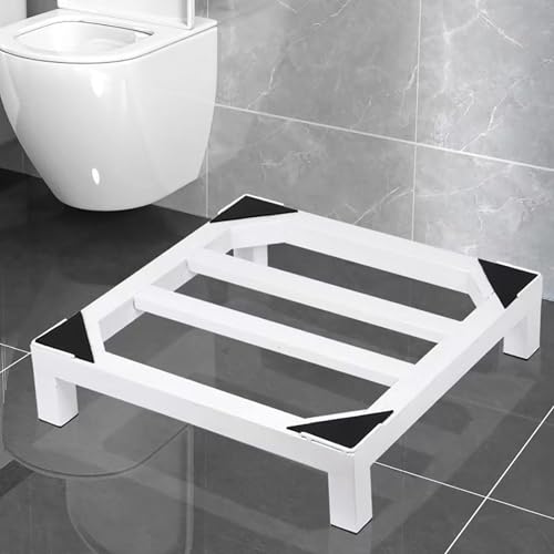 Soporte universal ajustable para lavadora y secadora de 660 libras, pedestal de carga para refrigeradores, base ajustable de 45 a 60 cm, color blanco resistente, soporte de 60 x 50 x 30 cm