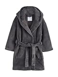 NEXT Jungen Standard Fleece-Bademantel Grau 170-176