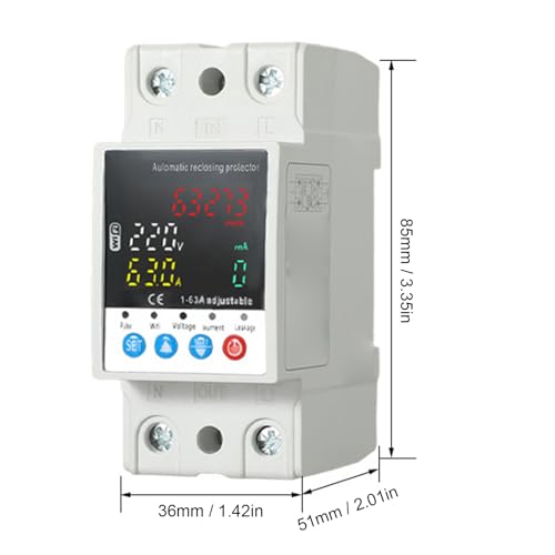 Boîte de distribution montée en surface étanche IP65 avec disjoncteur de fuite 63A - 7