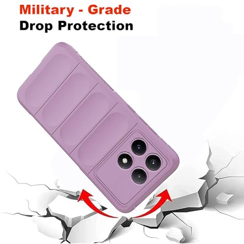 Image of amazon basics Mobile Cover for Poco X6 Pro 5G / Mi Redmi K70E 5G | Full Camera Protection | Liquid Silicon Case | Flexible Bumper Case for Poco X6 Pro 5G / Mi Redmi K70E 5G (Purple)