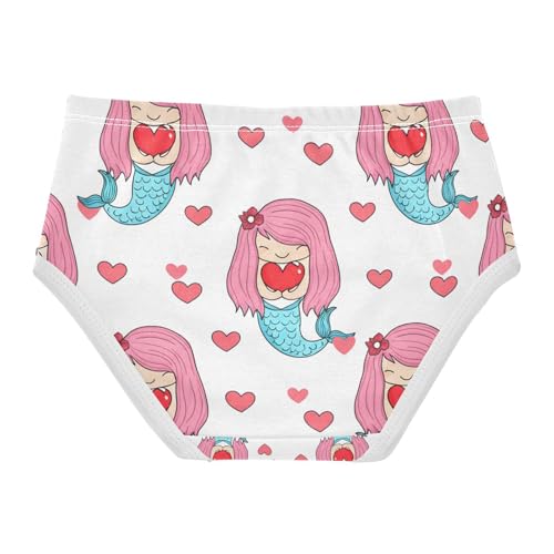 Cute Mermaid Red Heart Toddler Girls's Underwear 2T 202c12942