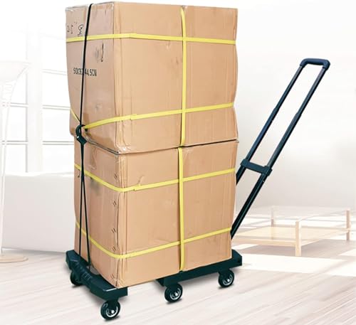 Carro plegable de mano 6 ruedas 22.44x21.65x22.44 in miniatura 4