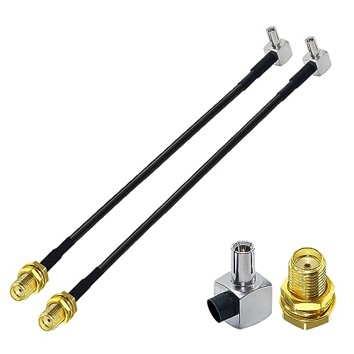 OTOTEC 2x SMA Femmina A TS9 Maschio Cavi Adattatori Per Antenna Ad Angolo Retto Pigtail Coassiale RG174 A Bassa Perdita 20 Cm Per Router WiFi 4G Hotspot Mobili - Foto 8