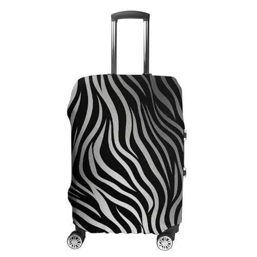 Housse de valise voyage élastique lavable XL motif zèbre pour protection bagage 48 à 81 cm