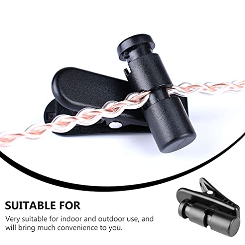 Lurrose 5Pcs Grampo de Cabo Braçadeira Ganchos Ganchos Earbud Fone De Ouvido Earbud Do Fone de Ouvid