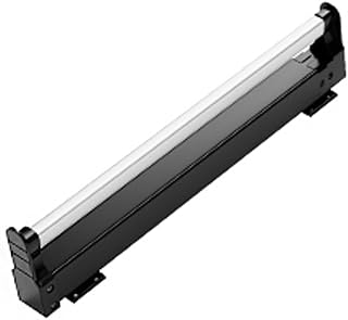 Barra de valet for armario extraíble, perchero de acero con tapa negra, barra de valet perdida deslizable hacia afuera Carga 25 kg, riel de barra colgante extensible (Size : 50cm/19.6in)