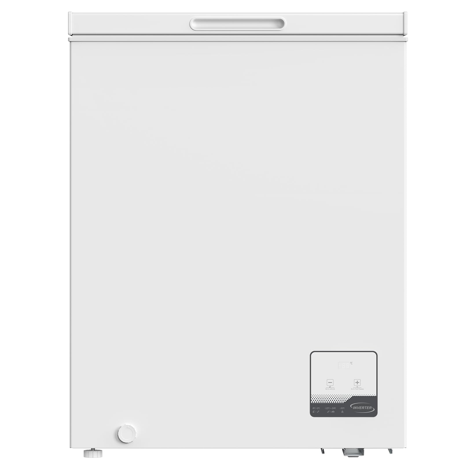 CHiQ Congélateur Coffre 142L Inverter 63,5x55,6x83,5cm -32℃ Faible Bruit