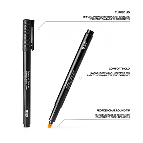 Noteshield 6 Pack Counterfeit Detector Pen Counterfeit Pens Bill Pens Money Marker Detect Fake Marker, Check Bills False Currency Counterfit Marker Pen #TOP1