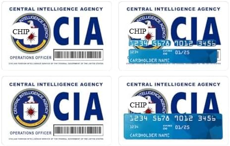 Funny Card Skin Sticker - Matte Decal, No Bubble Protector for Debit, Credit, Transportation, Key Cards (CIA)