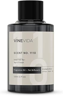 VINEVIDA [4 Fl Oz] Scent NO. 1110 Fragrance Oil for Cold Air Diffusers, Aromatic Notes of Citrus Musk Rose, Essential Oils for Diffuser Oil Refill & Air Freshener Room Spray