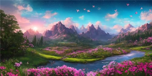 DIY diamand art set broderie diamant paysage puzzle point de croix adulte 80x160